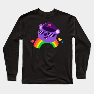 Gay Bear LGBTQ Pride Rainbow Equality Long Sleeve T-Shirt